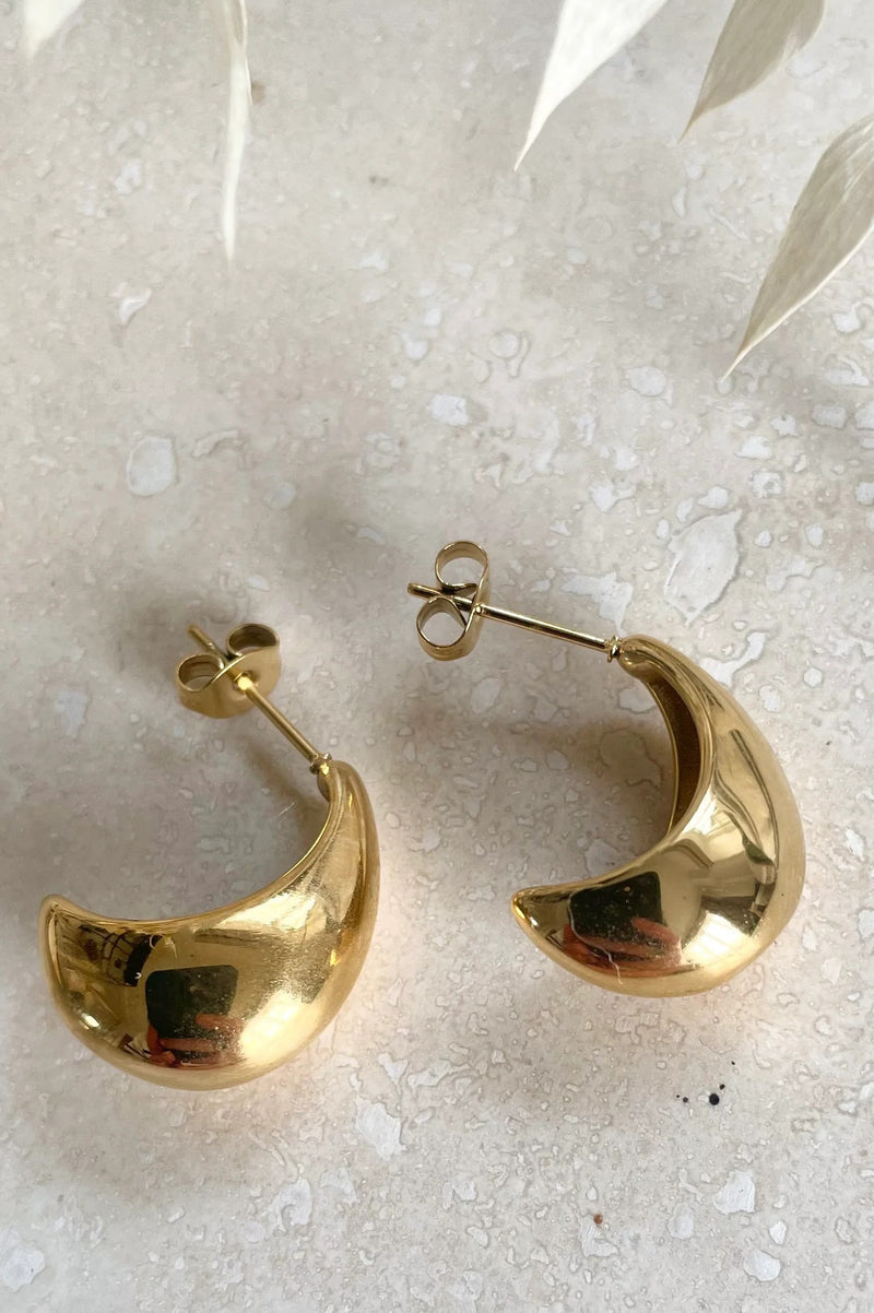 Everyday Gold Droplet Earrings - The Mercantile London