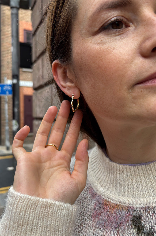 Reflection Self Portrait Gold Earrings - The Mercantile London