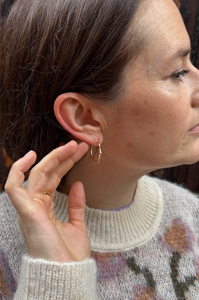 Reflection Self Portrait Gold Earrings - The Mercantile London