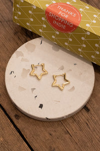 L.A. Gold Star Earrings - The Mercantile London