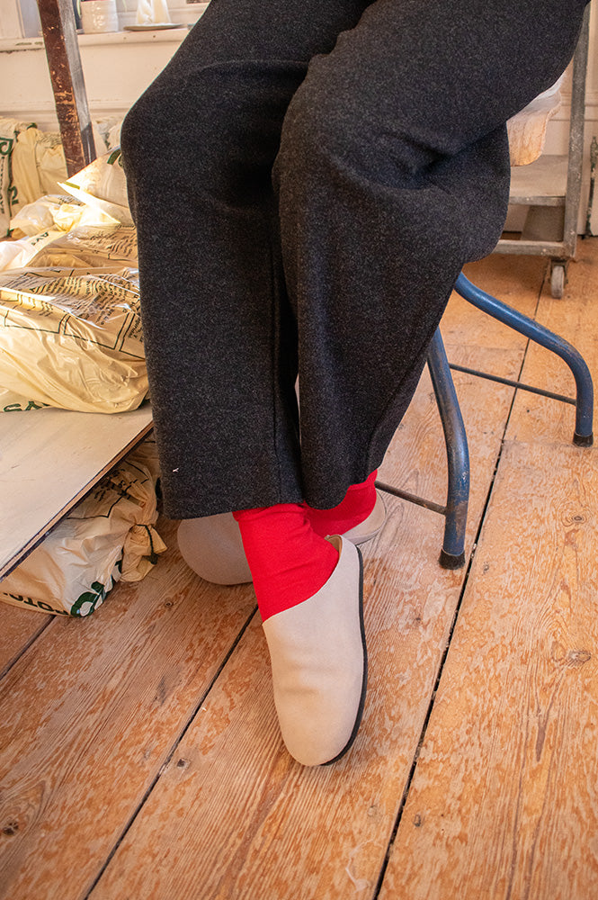 Good News Frankie Grey Mules - The Mercantile London