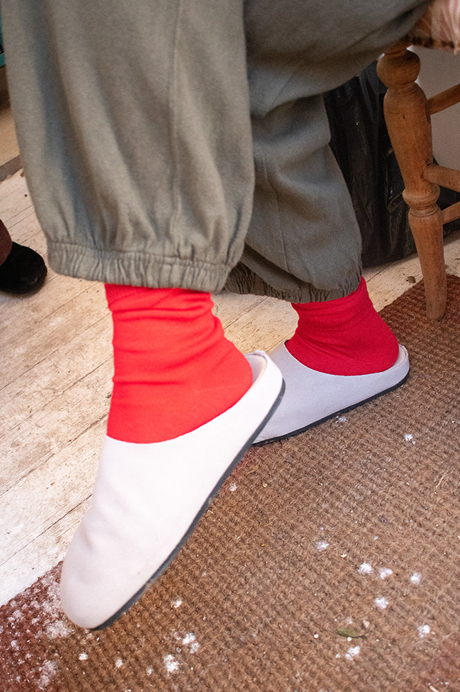 Good News Frankie Grey Mules - The Mercantile London