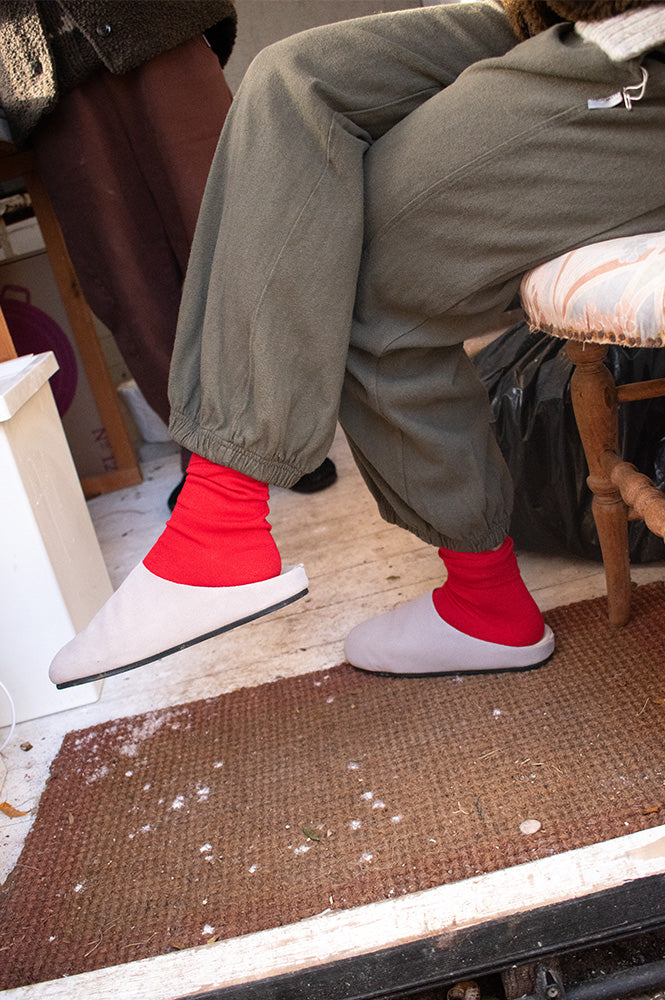 Good News Frankie Grey Mules - The Mercantile London