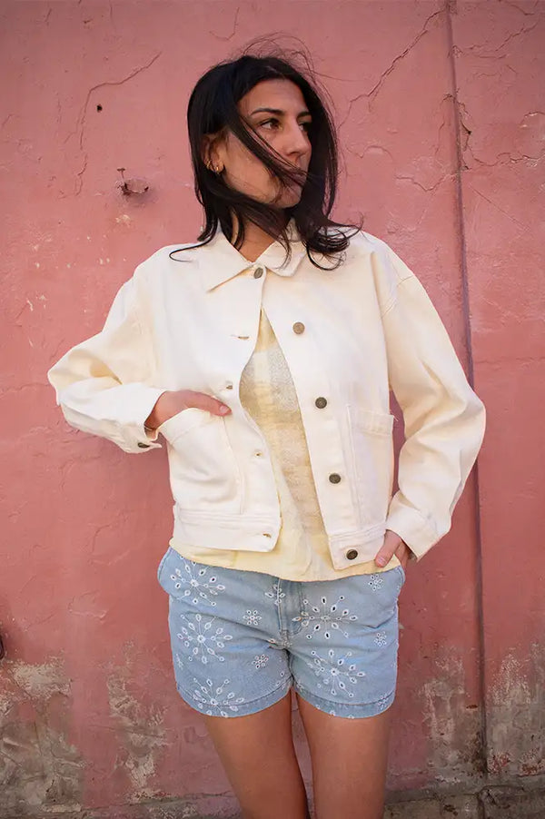 Grace & Mila Vinnie Ecru Jacket - The Mercantile London