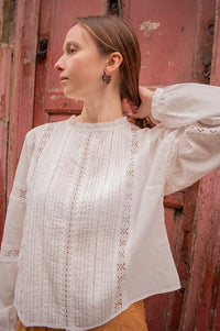 Grace & Mila Velma Ivory Blouse - The Mercantile London