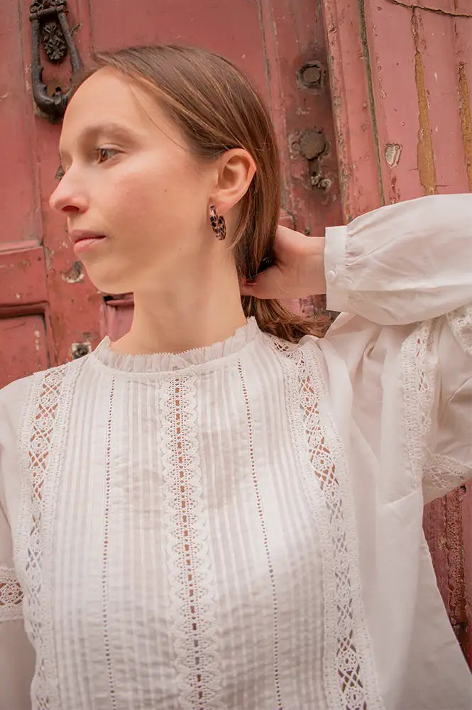 Grace & Mila Velma Ivory Blouse - The Mercantile London
