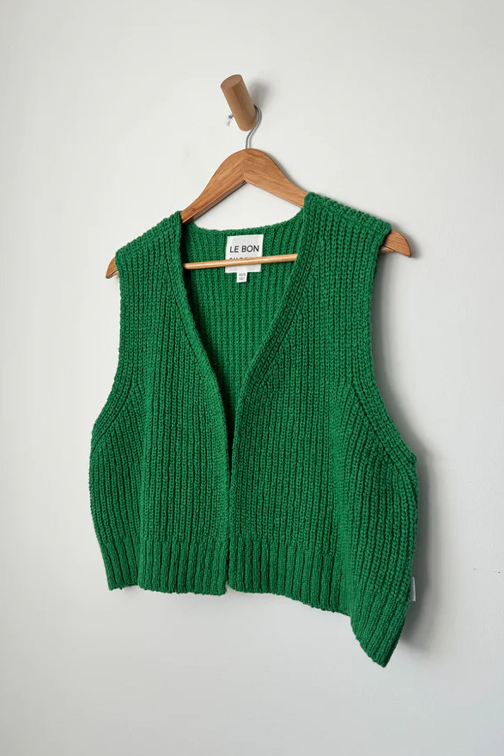 Le Bon Shoppe Granny Green Pepper Cotton Vest - The Mercantile London
