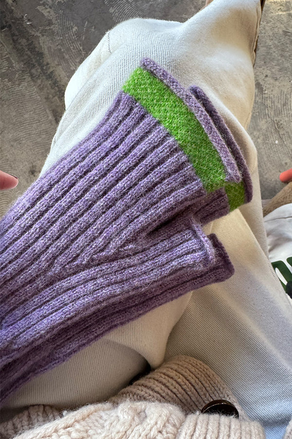 Eribé Bowden Dahlia Ribbed Open Mitt