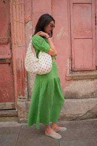 An'ge Ritha Green Maxi Skirt - The Mercantile London