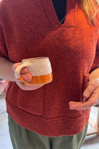 L.F. Markey Grayson Rust Knitted Top