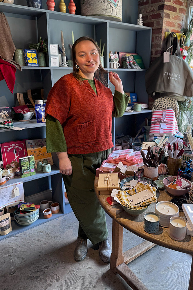 L.F. Markey Grayson Rust Knitted Top