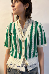 Lolly's Laundry Siva Green Knit Cardigan - The Mercantile London