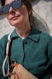 Yerse Sandal Dark Forest Cardigan - The Mercantile London