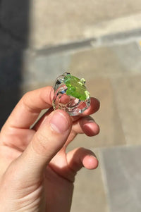 Levens Square Stone Green Ring - The Mercantile London