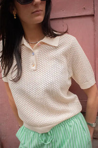Numph Rory Whitecap Grey Polo - The Mercantile London