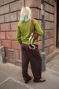 ICHI Dasila Calla Green Knitted Cardigan