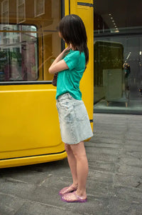 Dr Denim Ara Pale Used Drift Skirt