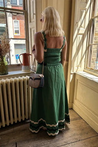 An'ge Roline Green Ric Rac Skirt