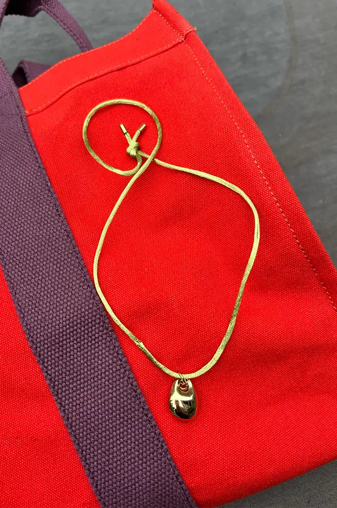 Weathered Penny Iro Green Necklace  - The Mercantile London