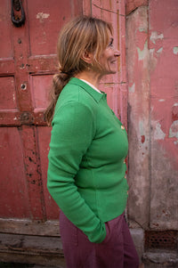 Object Reynard Green Polo Cardigan