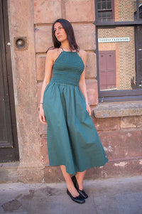 FRNCH Lucia Green Knitted Dress - The Mercantile London
