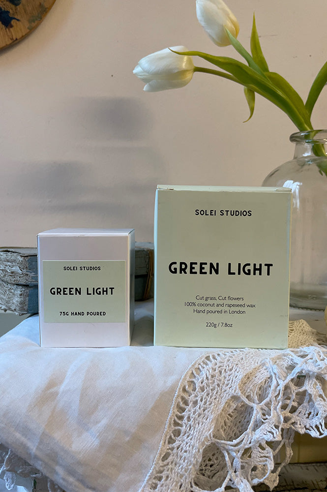 Soleil Studios Mini Green Light Candle - The Mercantile London