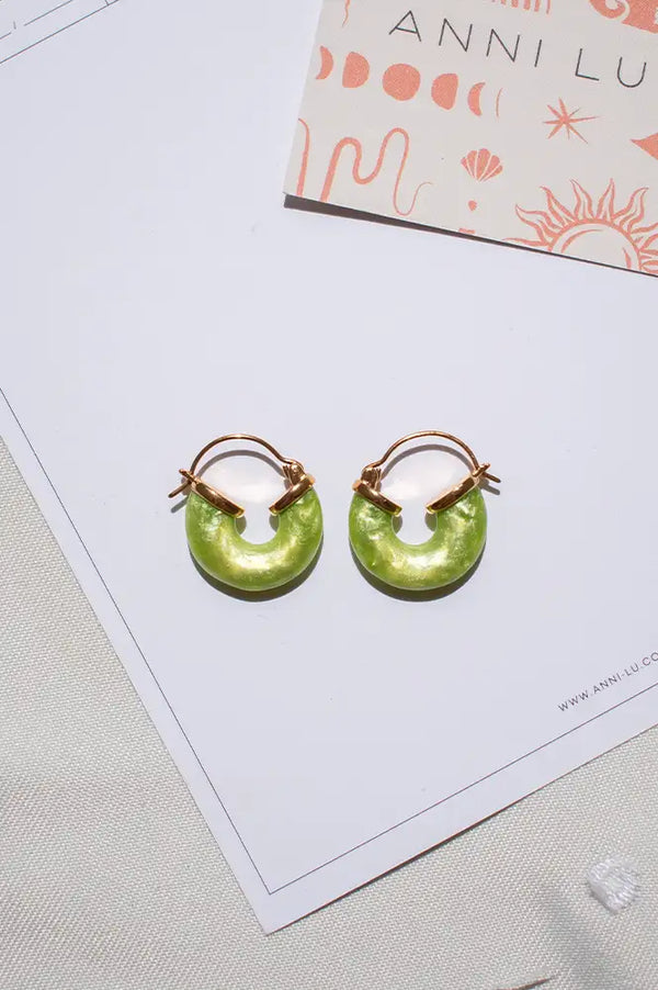Anni Lu Petit Swell Green Oasis Earrings - The Mercantile London