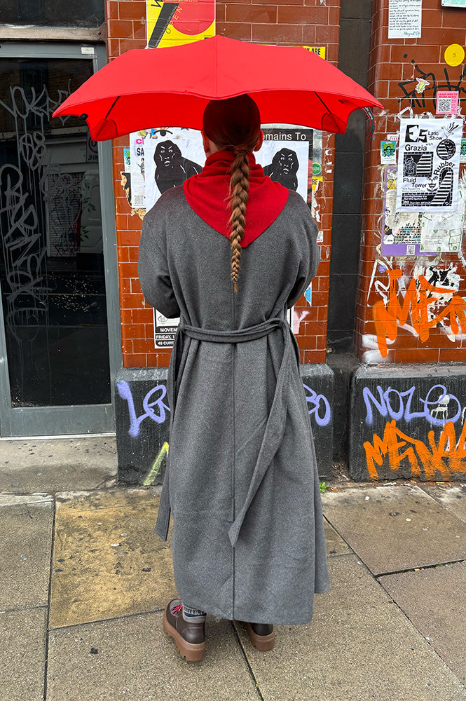 Object Aubrey Grey Longline Coat - The Mercantile London