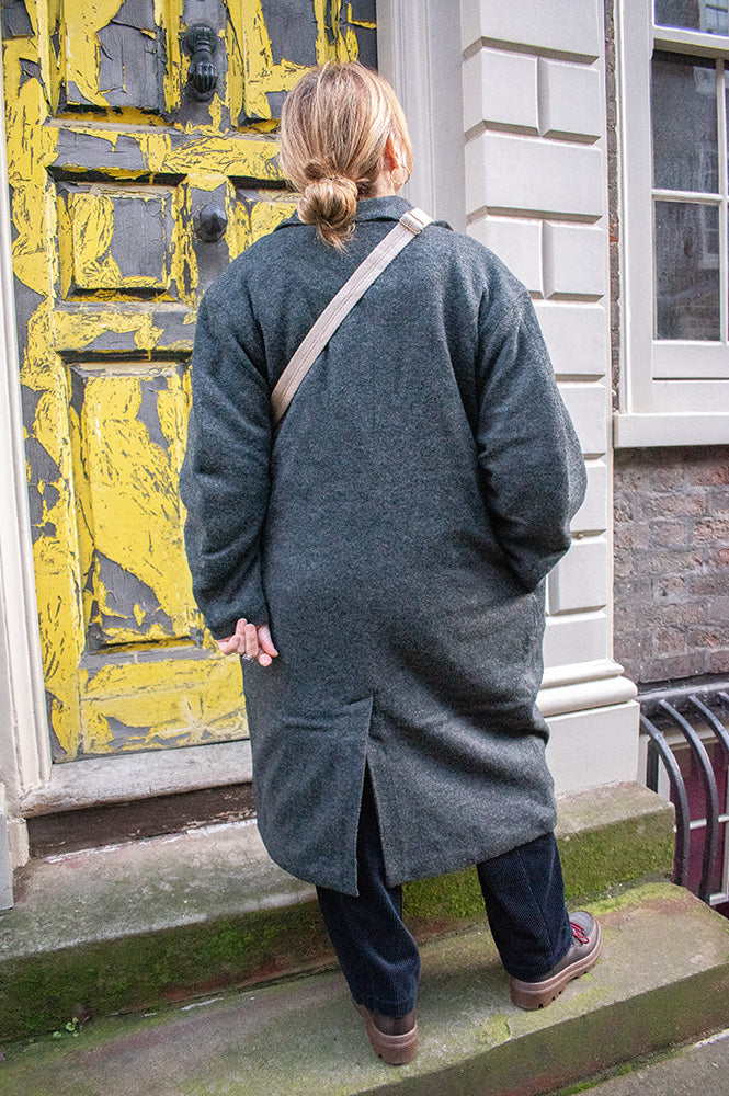 Amente Charcoal Cocoon Maxi Coat