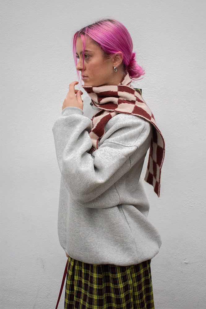 Numph Bissa Light Grey Sweatshirt - The Mercantile London