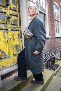 Amente Charcoal Cocoon Maxi Coat