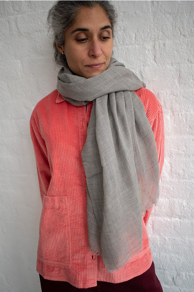 Beck Söndergaard Dark Grey Melange Mill Scarf - The Mercantile London