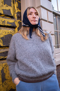 Bellerose Datus Mid Grey Angora Jumper