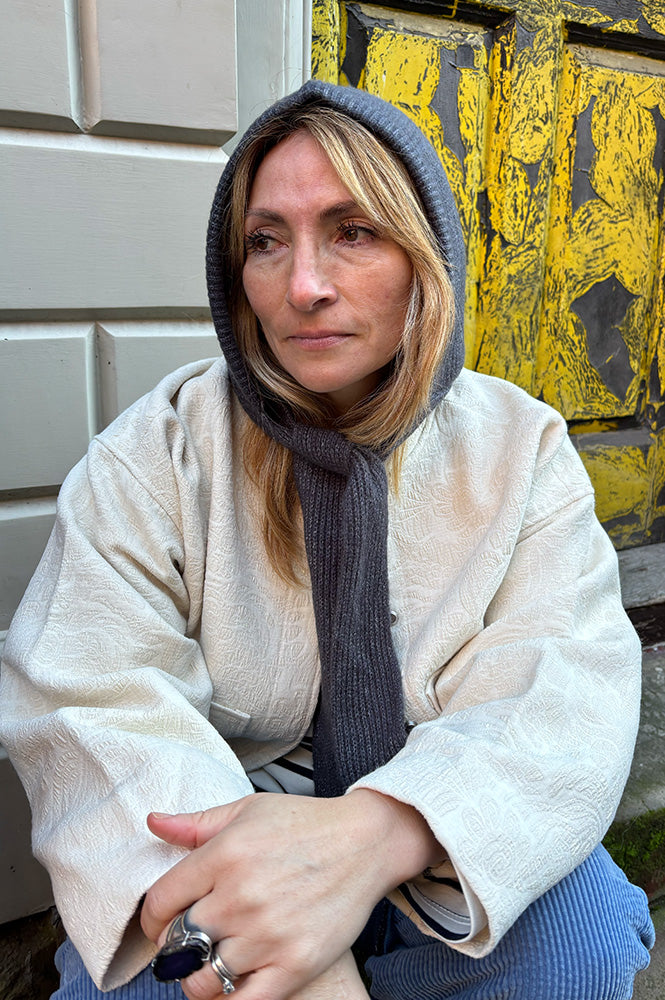 Mercantile Grey Scarf Tie Bonnet