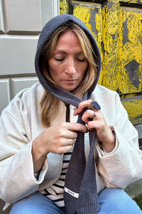 Mercantile Grey Scarf Tie Bonnet