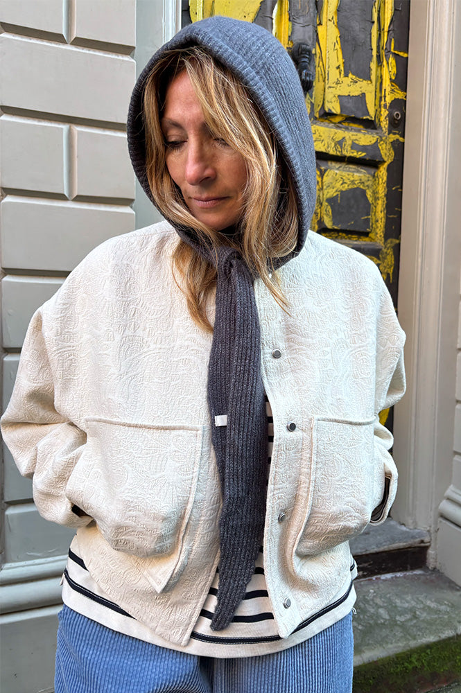 Mercantile Grey Scarf Tie Bonnet