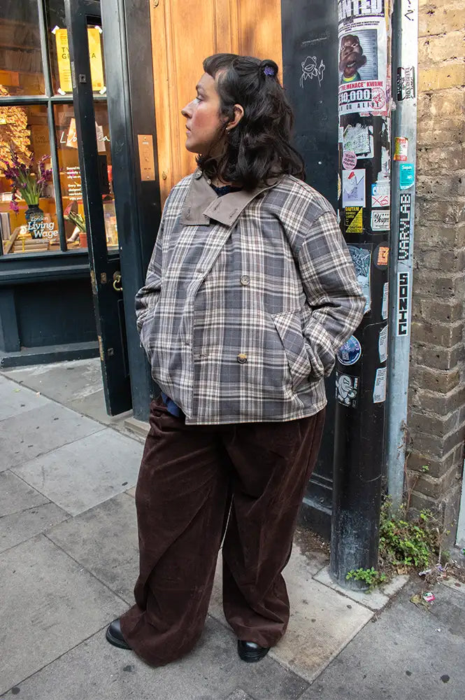 Object Gro Grey Checked Reversible Jacket