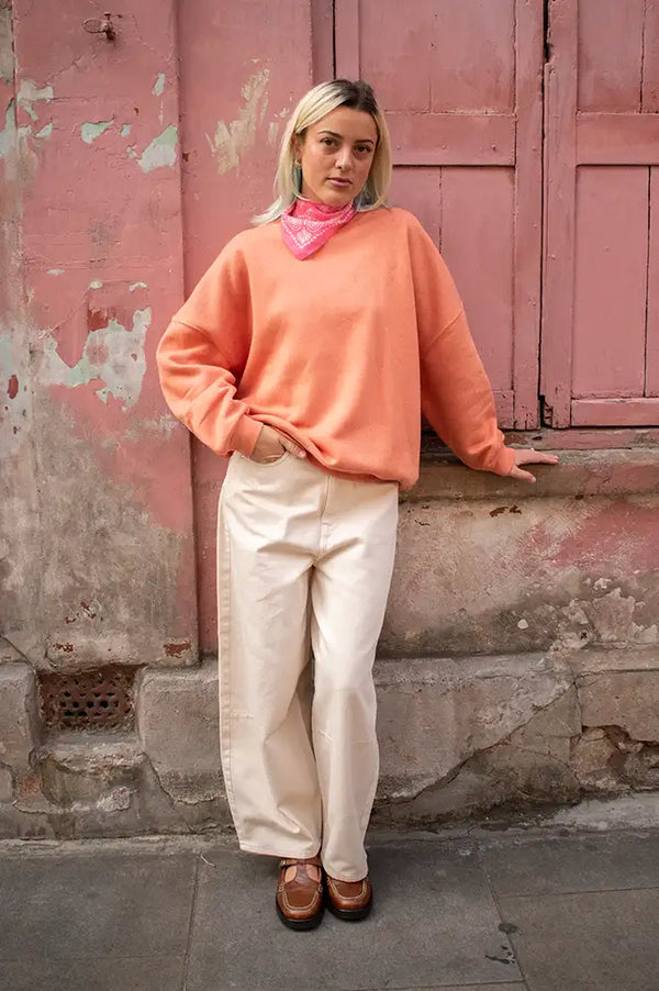 Sessùn Chebbi Guava Oversized Sweatshirt