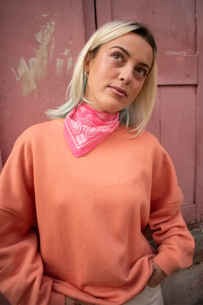 Sessùn Chebbi Guava Oversized Sweatshirt
