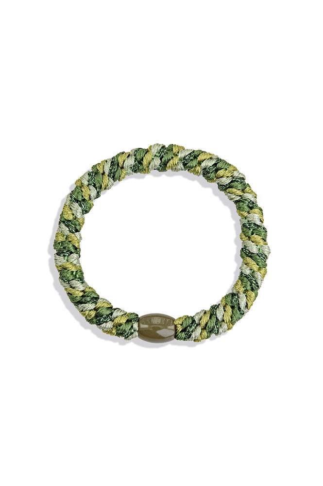 Kknekki Mix Green Wood Hair Tie - The Mercantile London