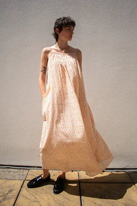 Habiba New Dawn Berry Floral Strap Dress