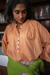 Habiba Petite Berry Gathered Blouse