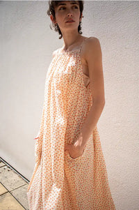 Habiba New Dawn Berry Floral Strap Dress