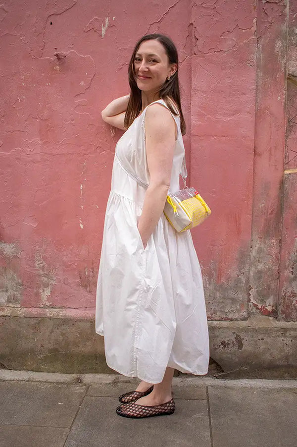 Project AJ117 Hesper White Dress - The Mercantile London