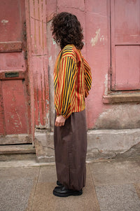 Object Paige Seal Brown Harem Trousers