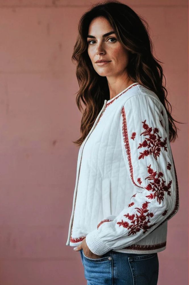 Nooki Harlow White Padded Jacket - The Mercantile London