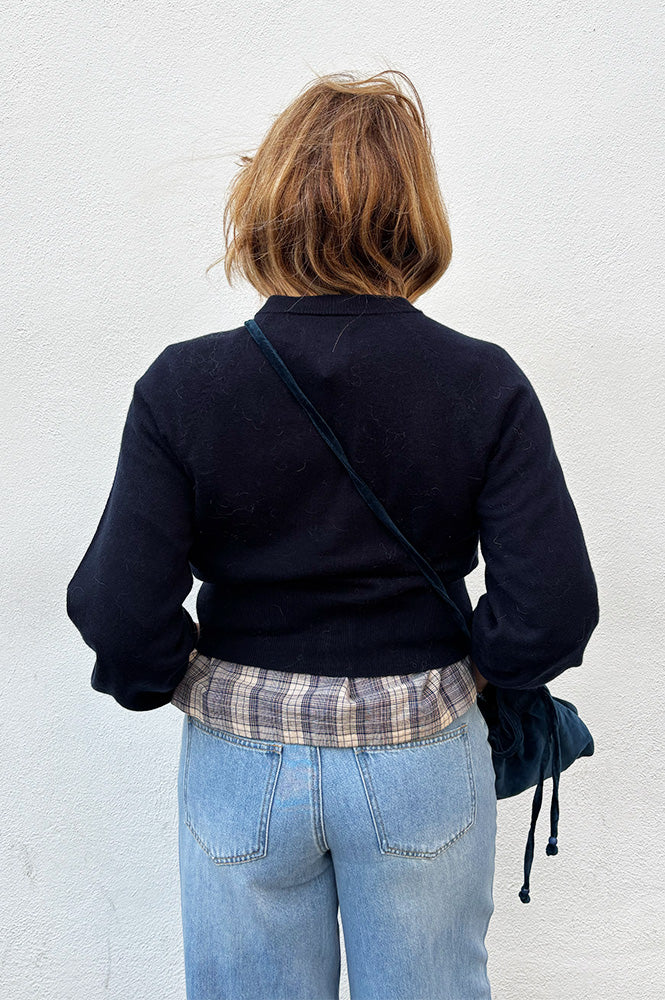 Des Petits Hauts Arbalette Marine Cardigan