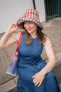 Épice Paris Bob Checked Linen Sun Hat - The Mercantile London