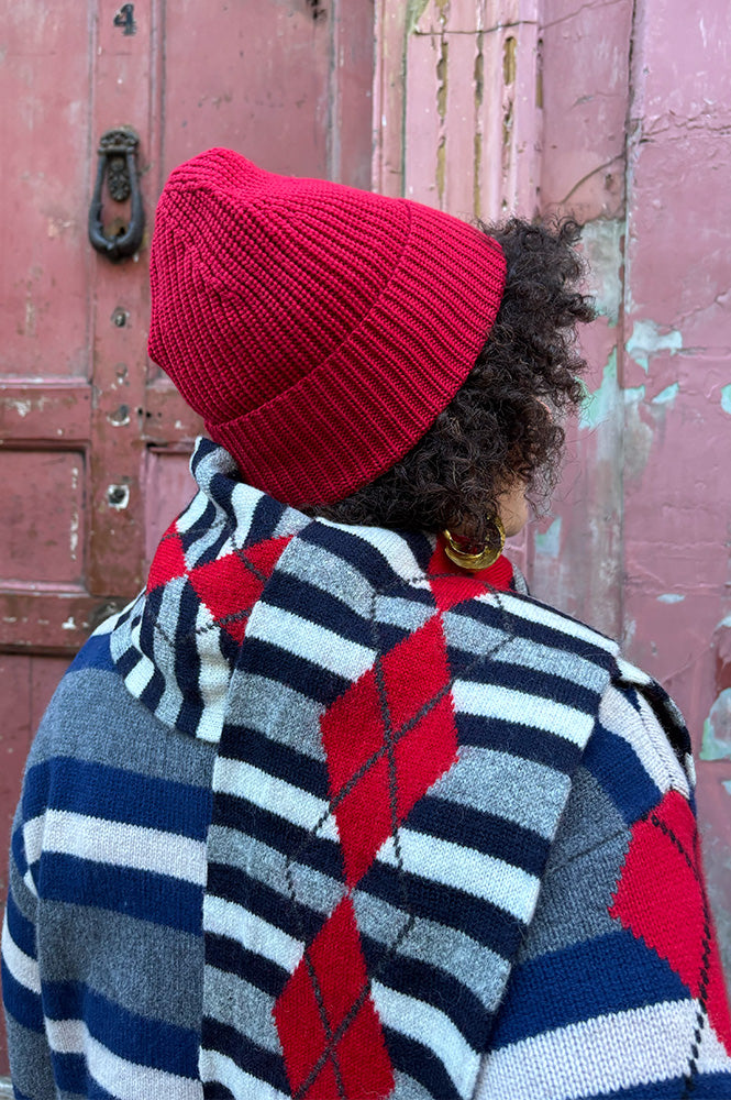 Arctic Fox Rosewoods Red Merino Beanie