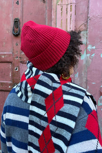 Arctic Fox Rosewoods Red Merino Beanie